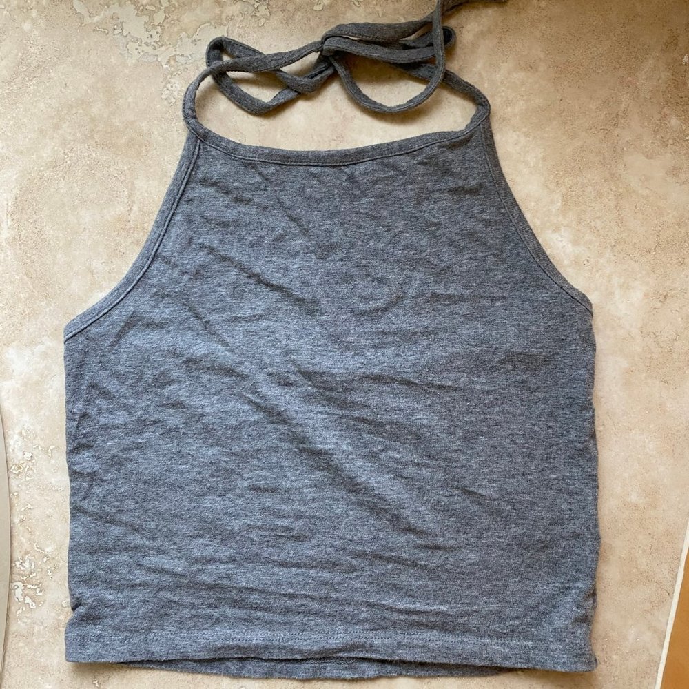 Brandy Melville Grey Halter Top